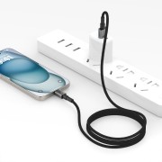 Tech-Protect Ultraboost DNA Καλώδιο Φόρτισης και Μεταφοράς Δεδομένων - USB σε Type-C (50cm) - Iron Grey