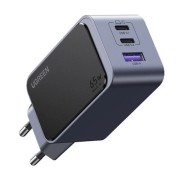 Φορτιστής Ugreen Nexode S 65W με 1 Θύρα USB-Α (20W)& 2 θύρα USB-C(45W) Fast Charge - black