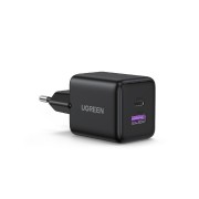Φορτιστής Ugreen 2-Port με 1 Θύρα USB-Α (22.5W) & 1 θύρα USB-C (30W) Fast Charge - black