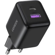 Φορτιστής Ugreen 2-Port με 1 Θύρα USB-Α (22.5W) & 1 θύρα USB-C (30W) Fast Charge - black