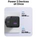 Φορτιστής Ugreen 2-Port με 1 Θύρα USB-Α (22.5W) & 1 θύρα USB-C (30W) Fast Charge - black