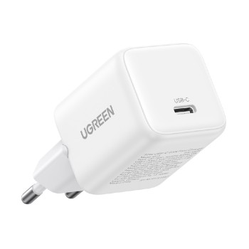 Φορτιστής Ugreen με Θύρα USB-C 30W Fast Charge - White