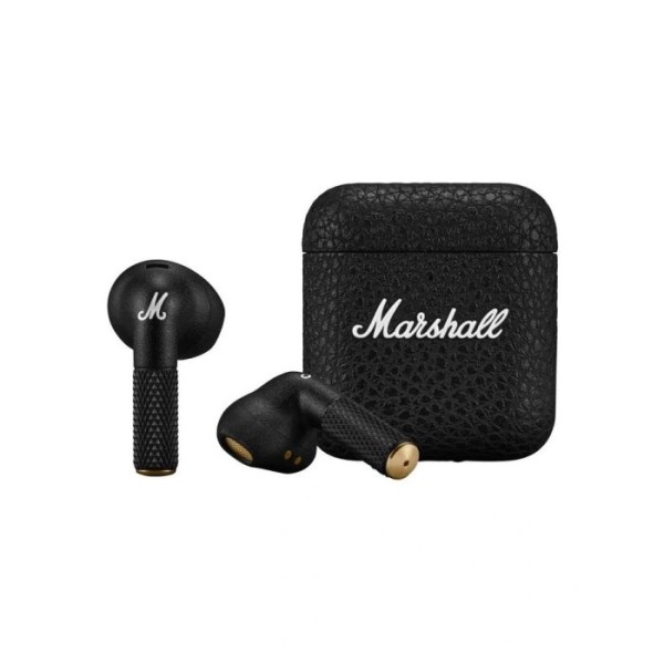 Marshall Minor IV TWS Earbud Bluetooth 5.3 Handsfree Ακουστικά με Αντοχή στον Ιδρώτα και Θήκη Φόρτιση - Black
