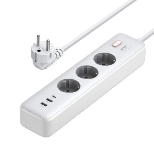 Πολύπριζο Ασφαλείας UGREEN CD286 25357 6 Θέσεων GaN PD 30W 2m - Λευκο