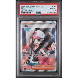 Hilda - White Flare - English 2025 - #164/086 - PSA GEM MINT 10 - Pokemon Graded Card