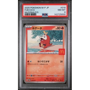 Fuecoco - McDonalds Promo - Japanese 2025 - #018 - PSA MINT 9 - Pokemon Graded Card