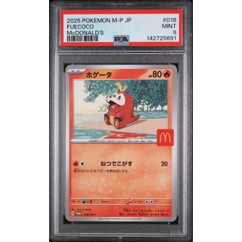 Fuecoco - McDonalds Promo - Japanese 2025 - #018 - PSA NM-MT 8 - Pokemon Graded Card
