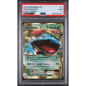 Venusaur EX - XY Evolutions - English 2016 -  #001/108 - PSA NM 7 - Pokemon Graded Card