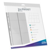 Ultimate Guard 24 - Pocket QuadRow Pages Side-Loading (10) - Transparent
