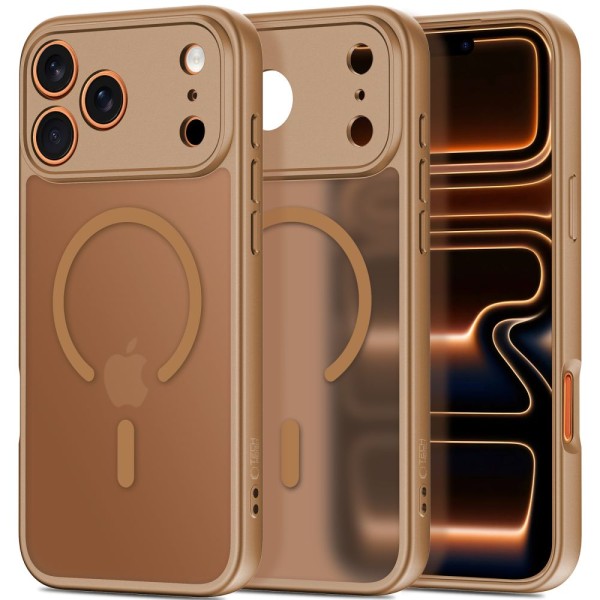 Θήκη Σιλικόνης Tech-Protect BasicMag με Magsafe για iPhone 17 Pro -Matte  Brown
