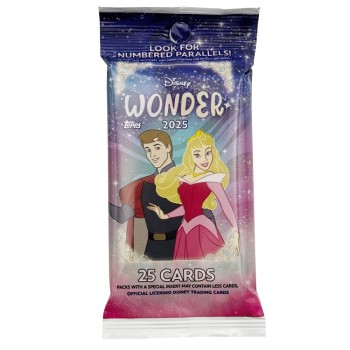 Topps –  Disney Wonder 2025 Fat Pack - 1 Booster Pack (25 cards)