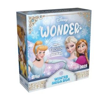 Topps –  Disney Wonder 2025 Winter Mega Box - Booster Box (15 Packs)