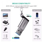 Αντάπτορας Στρογγυλός UGREEN  Usb- A 3.0 σε  Type C -  Grey