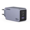 Σετ Φόρτισης UGREEN Nexode Pro 100W με Καλώδιο USB-C σε USB-C – GaN Fast Charge – Black