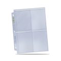 Ultra Pro (4-Pocket) Secure Platinum Series Page - Up-Loading για Toploaders(1 τμχ ) – Transparent