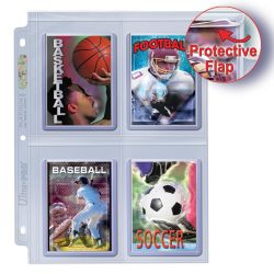 Ultra Pro (4-Pocket) Secure Platinum Series Page - Up-Loading για Toploaders(1 τμχ ) – Transparent