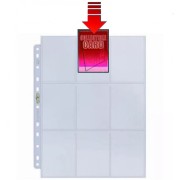 Ultra Pro (9-Pocket) Secure Silver  Series Page - Up-Loading για Toploaders (100 Τεμάχια) – Transparent