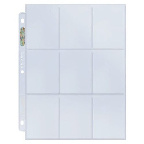 Ultra Pro (9-Pocket) Secure Silver  Series Page - Up-Loading για Toploaders (1 Τεμάχιο) – Transparent
