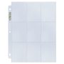 Ultra Pro (9-Pocket) Secure Silver  Series Page - Up-Loading για Toploaders (1 Τεμάχιο) – Transparent
