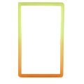 Bumper Protector TPU Σιλικόνης Για PSA Slabs –Neon Yellow - Light Orange  Glitter Gradient 