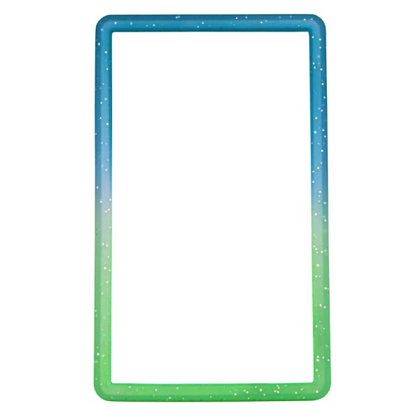 Bumper Protector TPU Σιλικόνης Για PSA Slabs – Green - Blue Glitter Transparent Gradient 