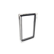 Μαγνητική Διαφανής Ακρυλική Θήκη για BGS Slabs με Μαύρη Προστατευτική Ενίσχυση – Premium Display Stand 
