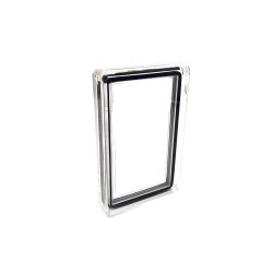 Μαγνητική Διαφανής Ακρυλική Θήκη για BGS Beckett Slabs με Μαύρη Προστατευτική Ενίσχυση – Premium Display Acrylic Stand 