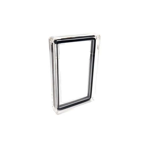 Μαγνητική Διαφανής Ακρυλική Θήκη για BGS Beckett Slabs με Μαύρη Προστατευτική Ενίσχυση – Premium Display Acrylic Stand 