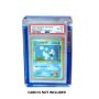 Μαγνητική Διαφανής Ακρυλική Θήκη για PSA Graded Card με Μπλέ Προστατευτική Ενίσχυση  Στο Πλαίσιο  – Premium Display Stand