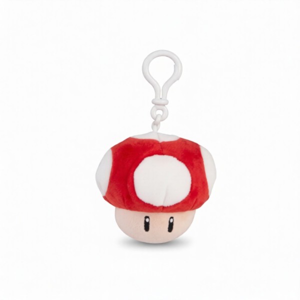  Super Mario Brothers  Λούτρινο Keychain - Red Mushroom (12,5cm)