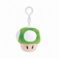  Super Mario Brothers Λούτρινο Keychain - Green Mushroom (12,5cm)