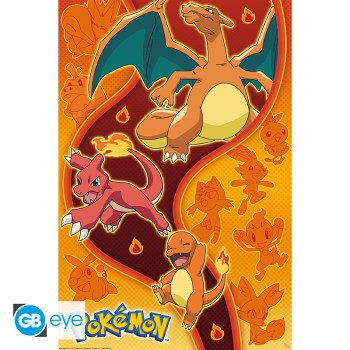 GB eye: Pokemon Fire Type - Poster Maxi (91.5 x 61cm)