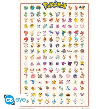 GB eye: Pokemon First Partners -  Kanto 151  (91.5 x 61cm)