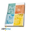 Pokémon Σημειωματάριο - ABYSTYLE Με Σχέδιο Pokemon Kanto Starters (A5)