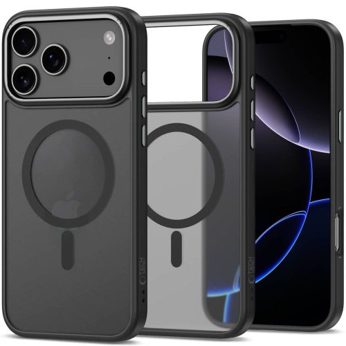 Θήκη Σιλικόνης Tech-Protect Camedge με Magsafe για iPhone 17 Pro -  Matte Black