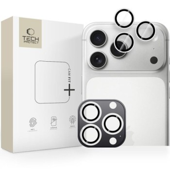 Tempered Glass Πίσω Κάμερας Tech-Protect Camera Camring Fit+ Cover για το iPhone 17 Pro Max/ 17 Pro/ 16 Pro  Max/ 16 Pro - Silver