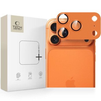 Tempered Glass Πίσω Κάμερας Tech-Protect Camera CamFull Fit+ Cover για το iPhone 17 Pro Max - Cosmic Orange