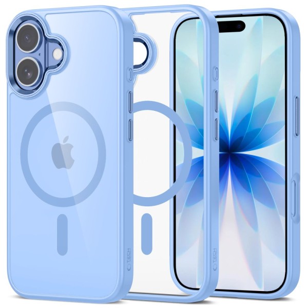 Θήκη Σιλικόνης Tech-Protect Magmat με Magsafe για iPhone 17 - Clear Mist Blue