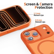 Θήκη Σιλικόνης Tech-Protect Magmat με Magsafe για Apple iPhone 17 Pro Max -  Matte Cosmic Orange