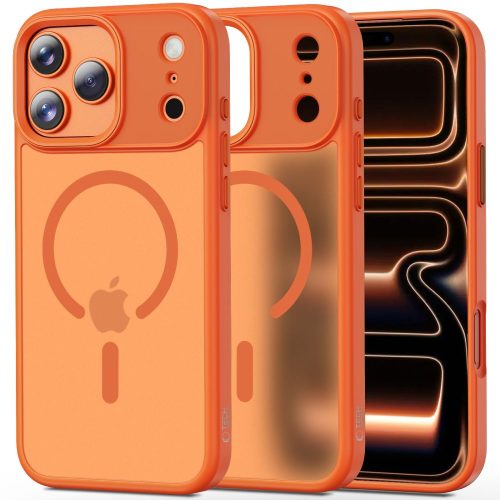 Θήκη Σιλικόνης Tech-Protect Magmat με Magsafe για Apple iPhone 17/18 Pro Max -  Matte Cosmic Orange