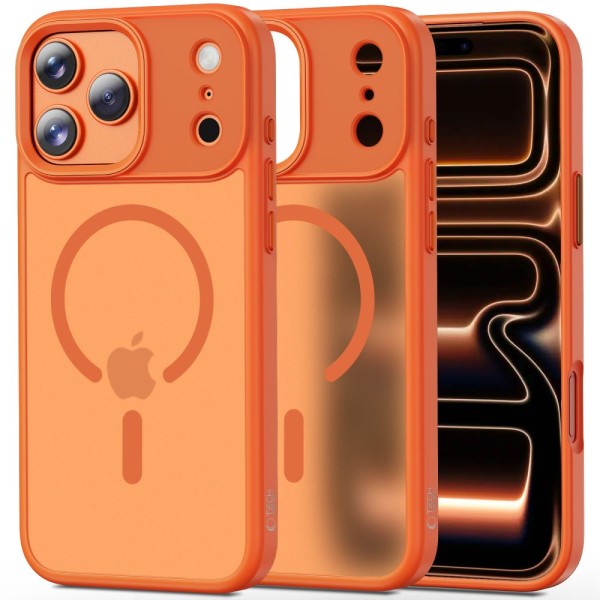 Θήκη Σιλικόνης Tech-Protect Magmat με Magsafe για Apple iPhone 17 Pro Max -  Matte Cosmic Orange