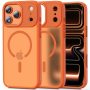 Θήκη Σιλικόνης Tech-Protect Magmat με Magsafe για Apple iPhone 17/18 Pro Max -  Matte Cosmic Orange