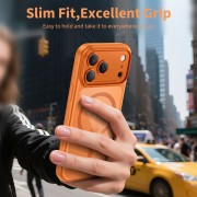 Θήκη Σιλικόνης Tech Protect Magpeak Magsafe CC για Apple iPhone 17 Pro Max -   Cosmic Orange 