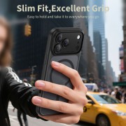 Θήκη Σιλικόνης Tech Protect Magpeak Magsafe CC για Apple iPhone 17 Pro Max -   Matte Black