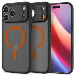 Θήκη Σιλικόνης Spigen Ultra Hybrid MagSafe για Apple iPhone 17/18 Pro Max - Frosted Black-Orange