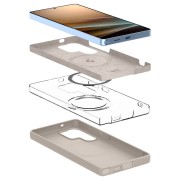 Θήκη Σιλικόνης Spigen Fit Mag Με Magsafe Back Cover για Samsung Galaxy S25 Ultra - Natural Titanium