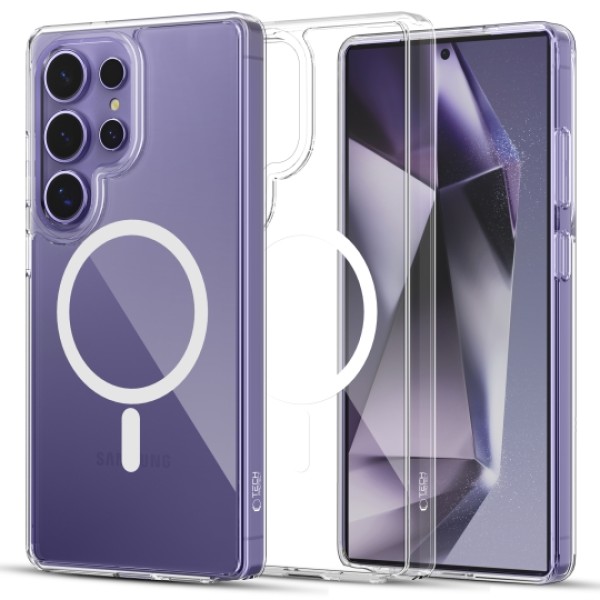 Σκληρή Θήκη Σιλικόνης Tech-Protect FlexAir Hybrid Με Magsafe Back Cover για Samsung Galaxy S25 Ultra - Clear 