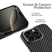 Σκληρή Θήκη Σιλικόνης Tech-Protect Ion Carbon Με Magsafe Back Cover για Samsung Galaxy S25 Ultra - Silver Black