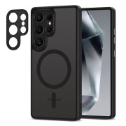 Σκληρή Θήκη Σιλικόνης Tech-Protect Magcam Με Magsafe Back Cover για Samsung Galaxy S25 Ultra - Matte Black