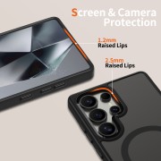 Σκληρή Θήκη Σιλικόνης Tech-Protect Magmat Με Magsafe Back Cover για Samsung Galaxy S25 Ultra - Clear Black